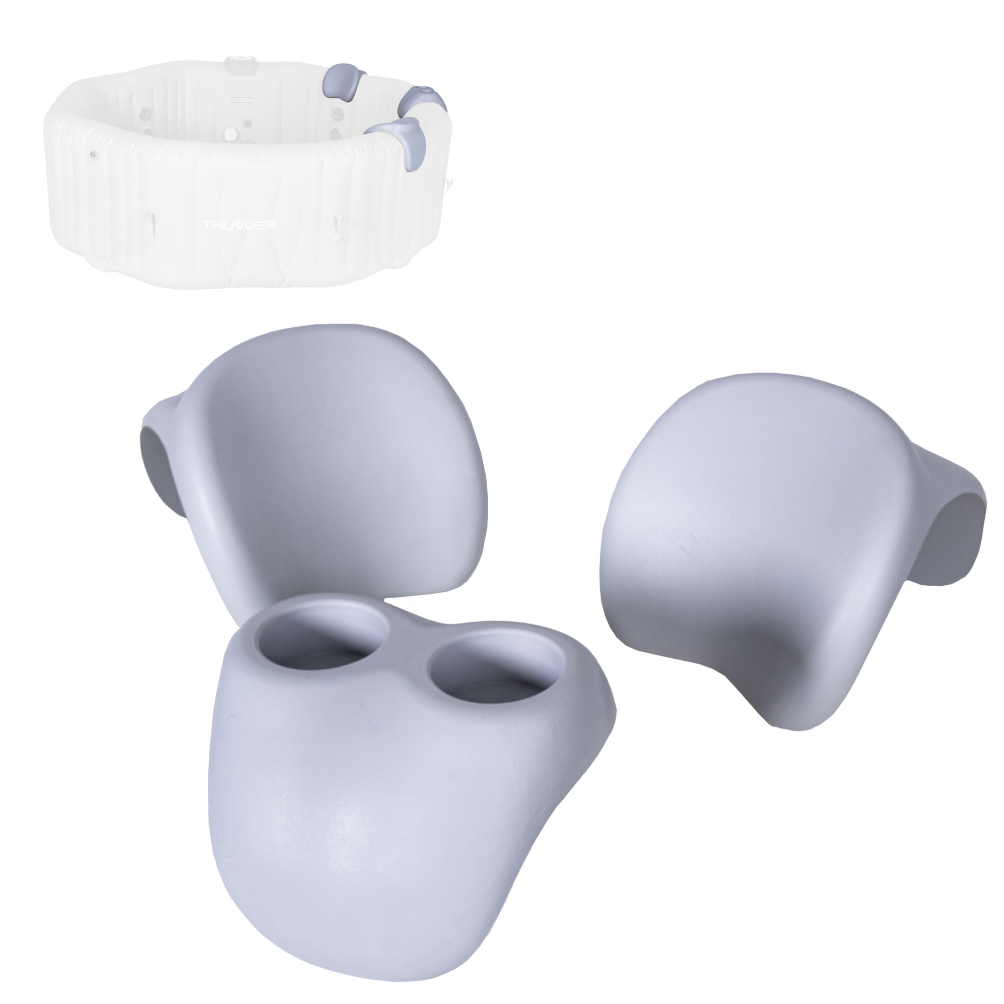 Σετ υποκεφαλίων με υποδοχή ποτών THUNDER