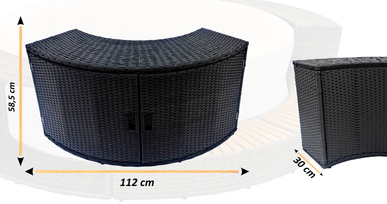 Szafka z drzwiami do jacuzzi – wymiary