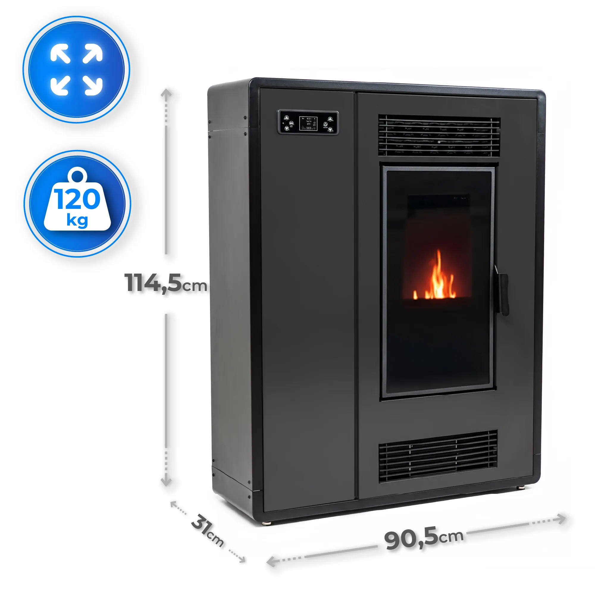 Specyfikacja pieca THUNDER ARIA-BLACK 12 kW