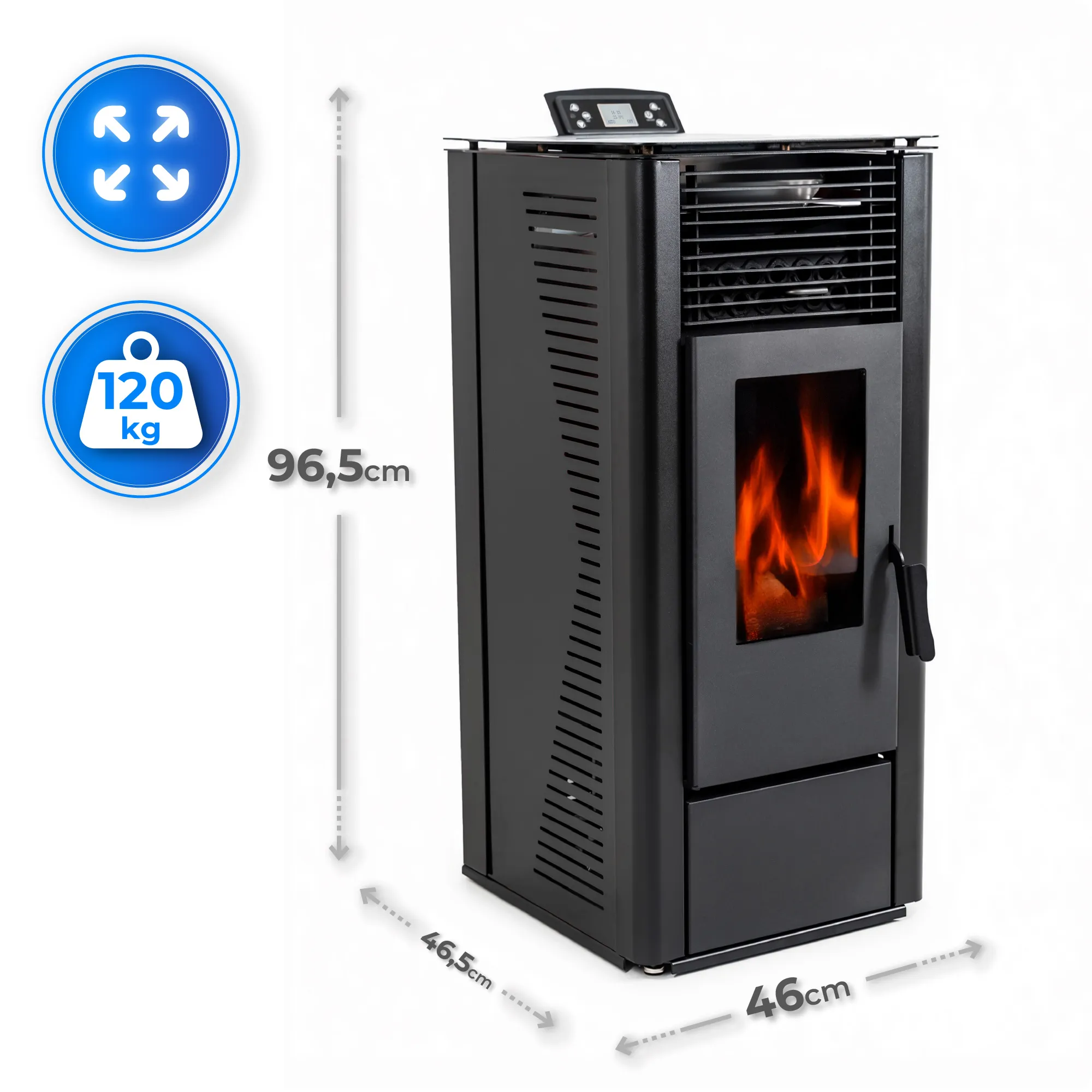 Specyfikacja pieca THUNDER ARIA-BLACK 12 kW