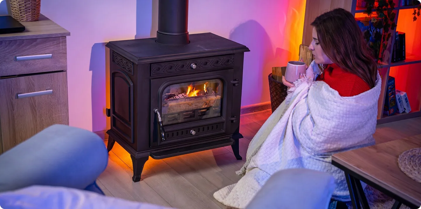 Αυτονόητη ξυλόσομπα ECO 10kW, τζάκι σόμπα από χυτοσίδηρο EKOPROJEKT