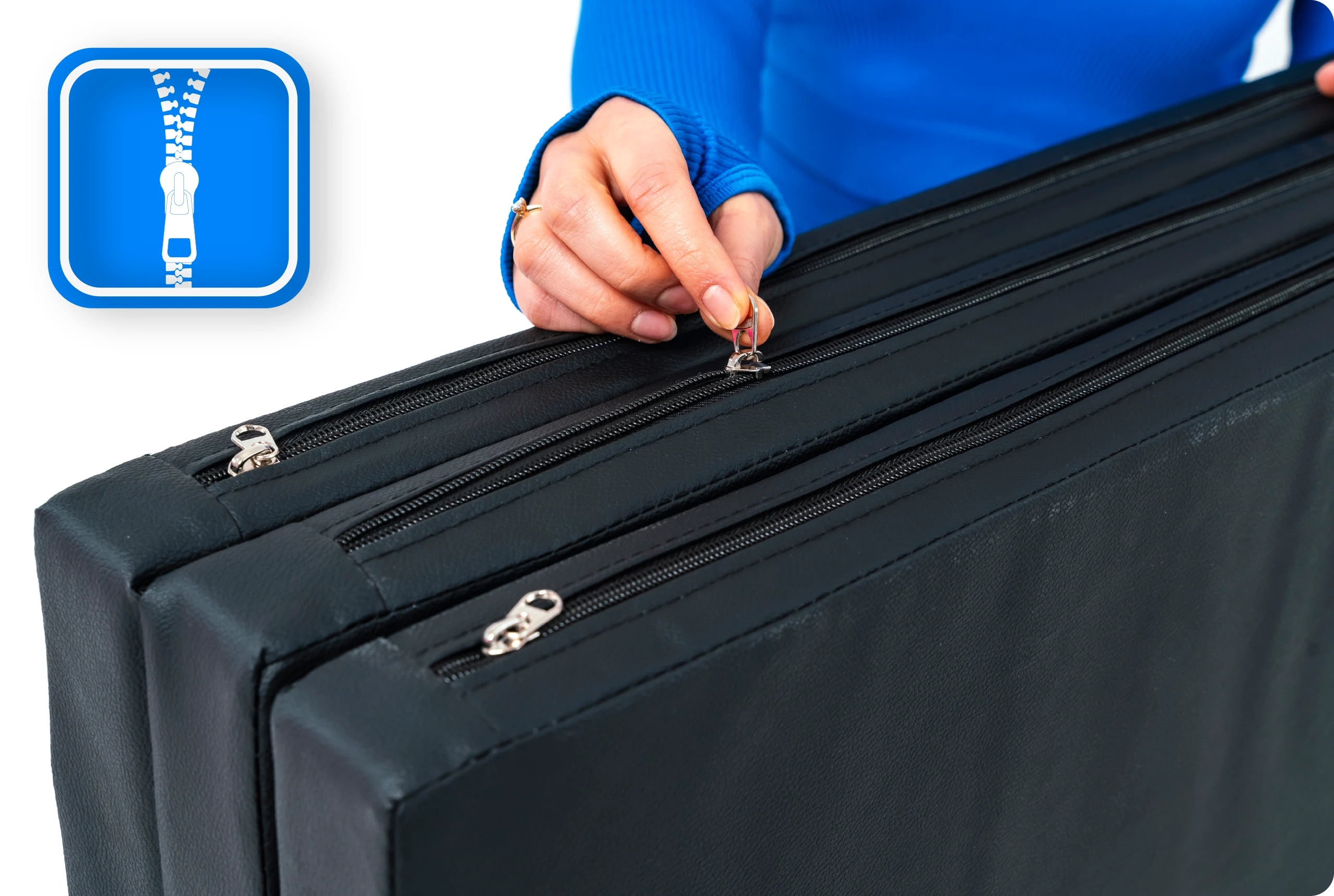 Rozpinany zamek materaca MG-02-BLACK