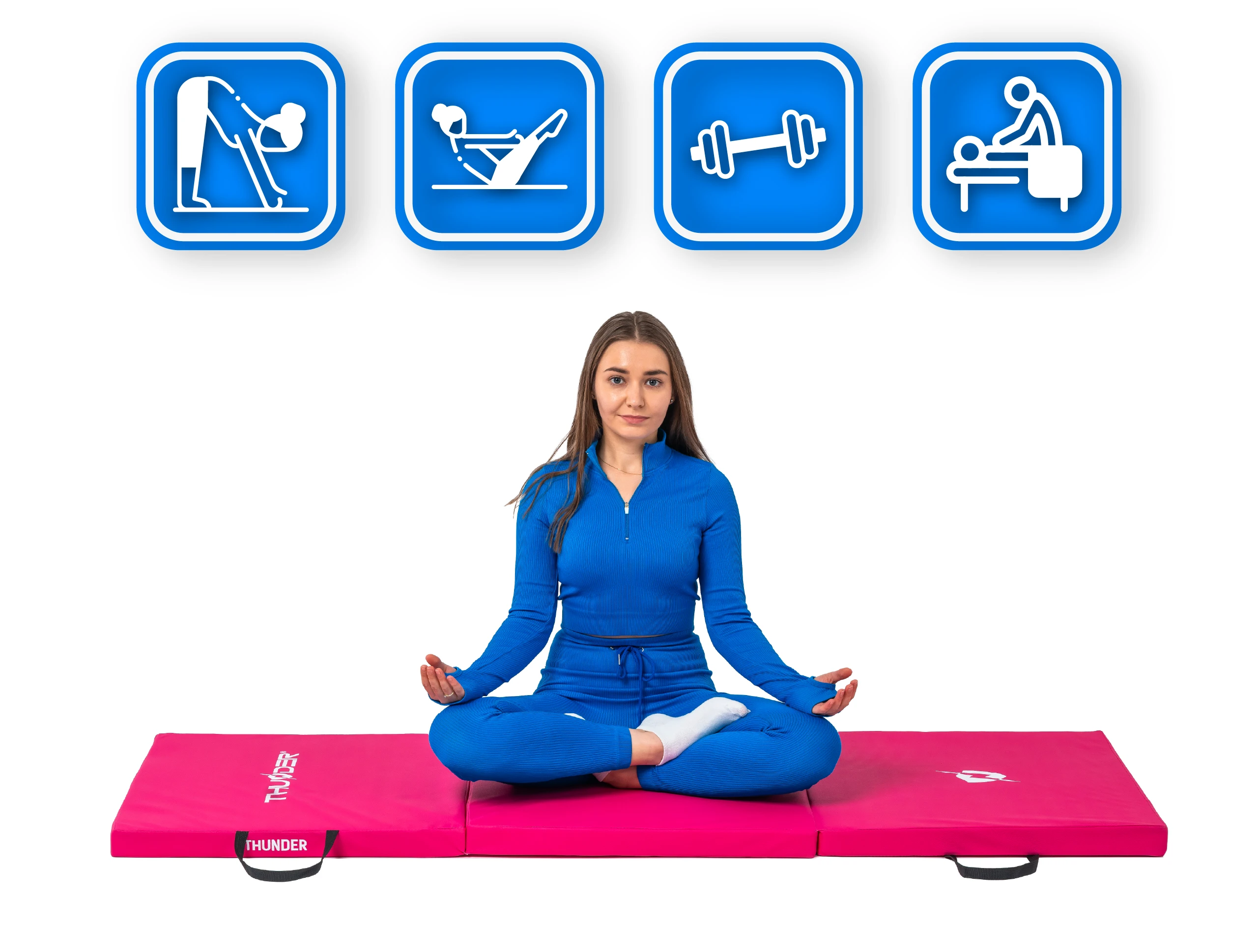 Materac gimnastyczny MG-02-PINK marki Thunder