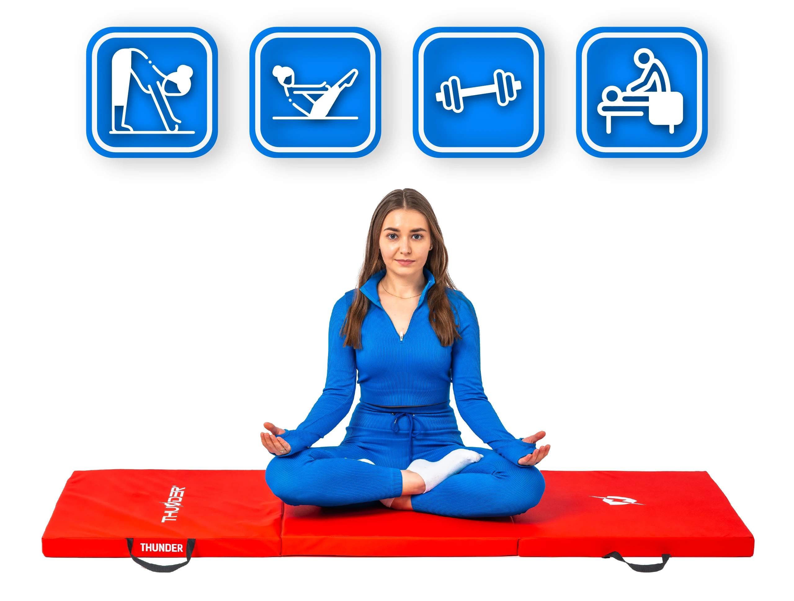 Materac gimnastyczny MG-02-RED marki Thunder