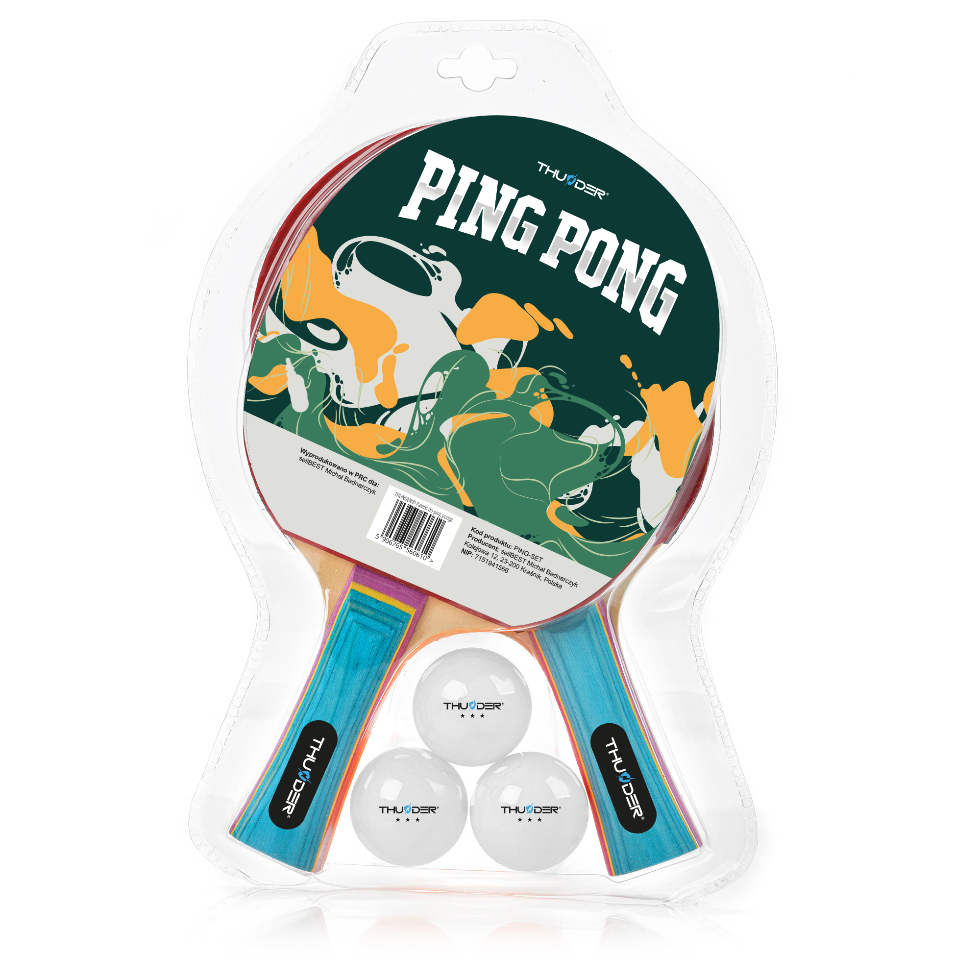 Ρακέτες Thunder Ping Set
