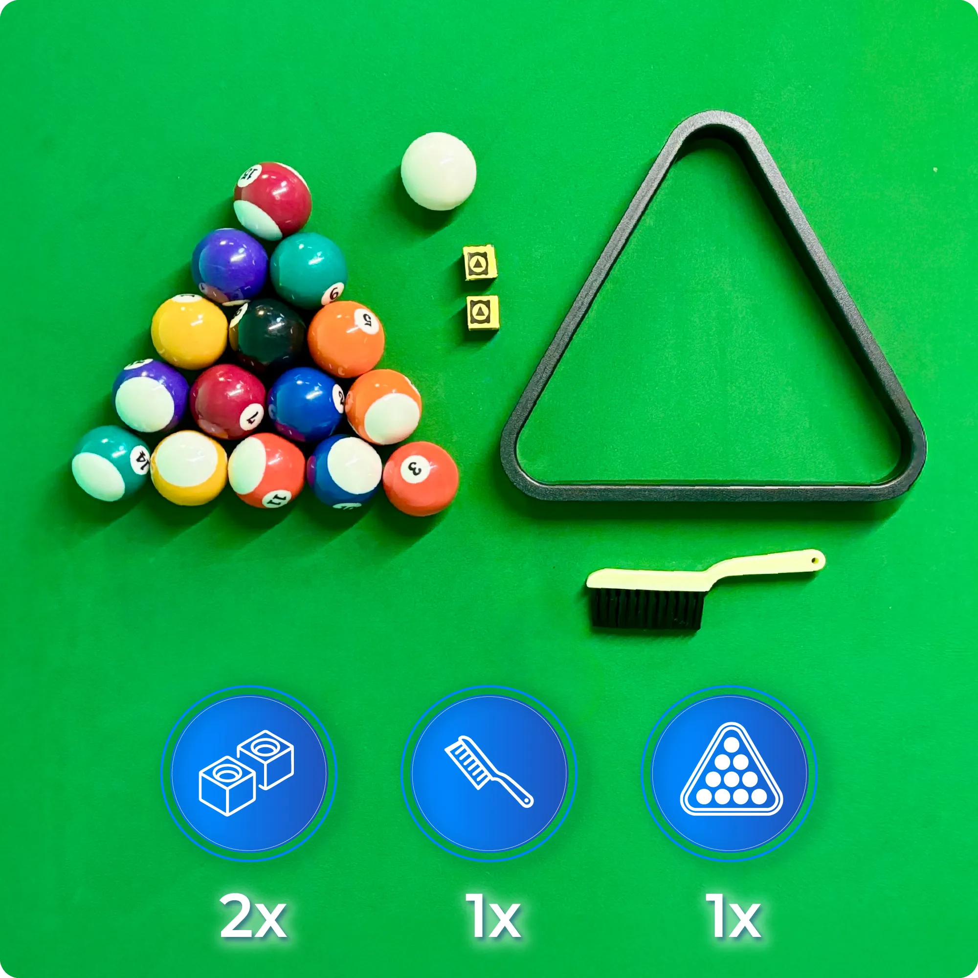 Σετ τραπεζιού μπιλιάρδου BOLD-BROWN-8FT