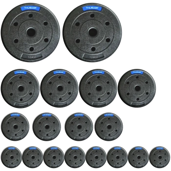Ασφαλτικά βάρη που καθορίζονται από την THUNDER 2x10 kg + 4x5 kg + 4x2,5 kg + 8x1,25 kg