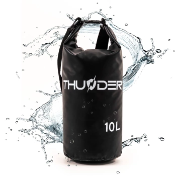 Αδιάβροχη τσάντα 10 L THUNDER μαύρο