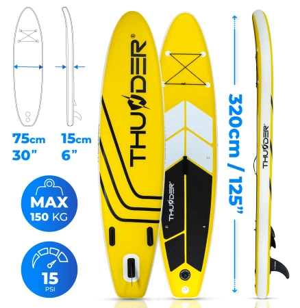 Σανίδα SUP 320cm THUNDER COAST YELLOW