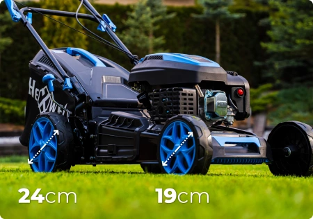 Χλοοκοπτική μηχανή βενζίνης Hexwelt HW-KS-200 51cm 3,8kW με κίνηση