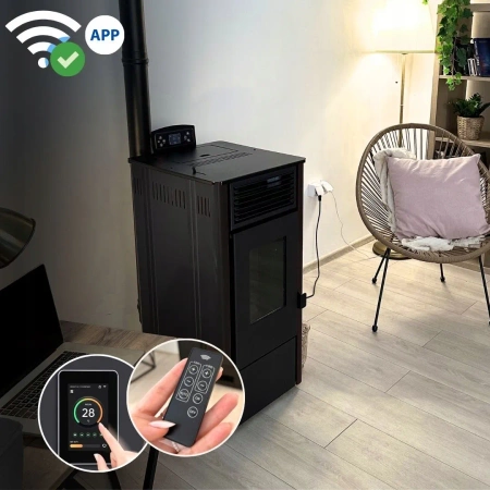 SOPHIA BLACK 8,1 kW κουζίνα pellet