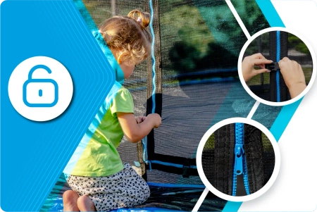 THUNDER INSIDE ULTRA 10FT (305 cm) ΜΠΛΕ τραμπολίνο