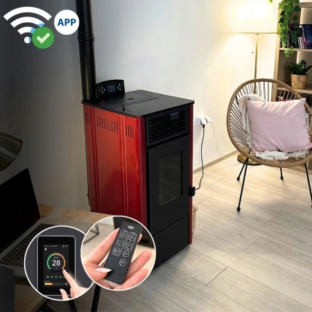 SOPHIA RED 8,1 kW κουζίνα pellet