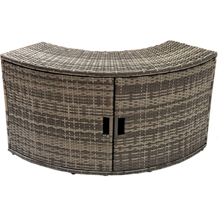 Ντουλάπι με πόρτες THUNDER για στρογγυλό JACUZZI - χρώμα γκρι