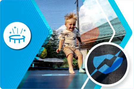 THUNDER INSIDE ULTRA 16FT (488 cm) ΜΠΛΕ τραμπολίνο