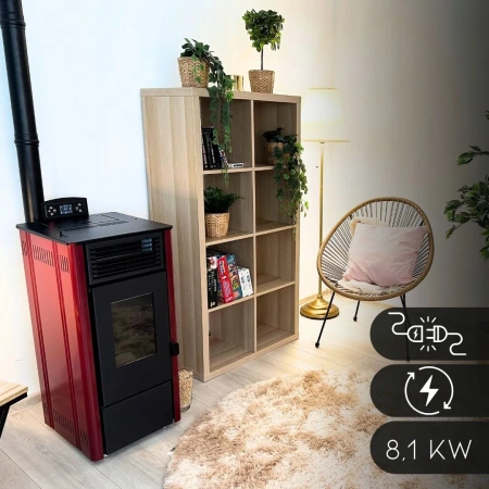 SOPHIA RED 8,1 kW κουζίνα pellet