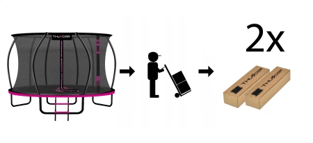 THUNDER INSIDE ULTRA 12FT (366 cm) PINK τραμπολίνο