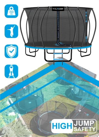 THUNDER INSIDE ULTRA 16FT (488 cm) ΜΠΛΕ τραμπολίνο