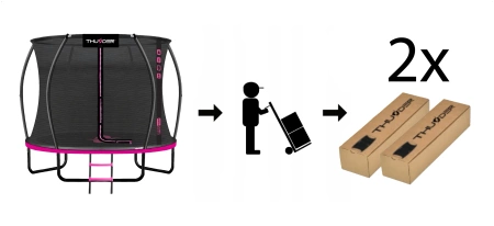 THUNDER INSIDE ULTRA 10FT (305 cm) PINK τραμπολίνο