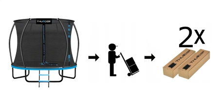 THUNDER INSIDE ULTRA 8FT (244cm) BLUE τραμπολίνο