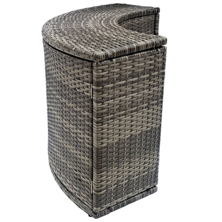 Ντουλάπι με πόρτες THUNDER για στρογγυλό JACUZZI - χρώμα γκρι