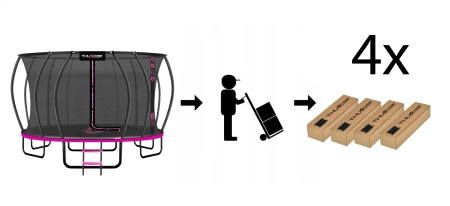 THUNDER INSIDE ULTRA 16FT (488 cm) PINK τραμπολίνο