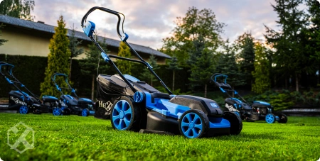 Χλοοκοπτική μηχανή μπαταρίας Hexwelt HW-KA-40 40cm 40V 8Ah