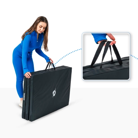 Στρώμα γυμναστικής μαύρο 197x100x5 THUNDER