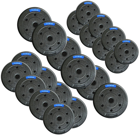 Ασφαλτικά βάρη που καθορίζονται από την THUNDER 6x5 kg + 8x2,5 kg + 8x1,25 kg