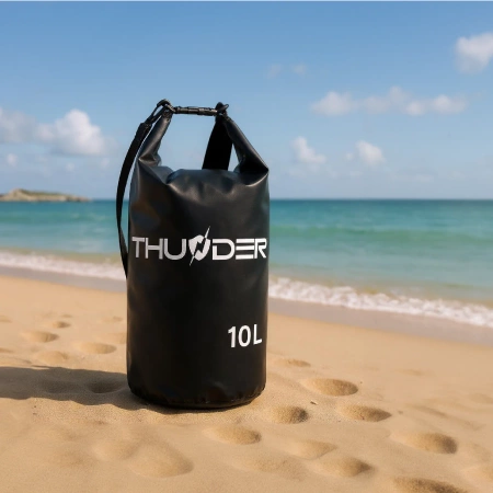 Αδιάβροχη τσάντα 10 L THUNDER μαύρο