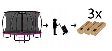 THUNDER INSIDE ULTRA 14FT τραμπολίνο (427 cm) PINK