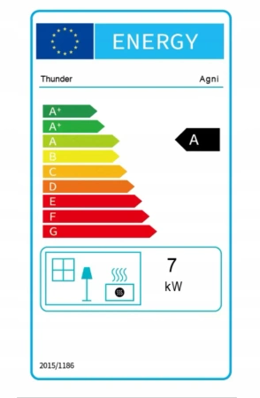 AGNI 7 kW μαντεμένια ξύλινη κουζίνα 7 kW 