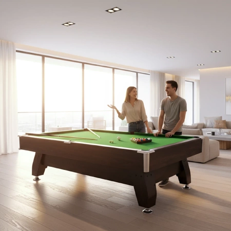 Τραπέζι μπιλιάρδου THUNDER με επικάλυψη cymball/ping pong 7FT - BOLD-BROWN