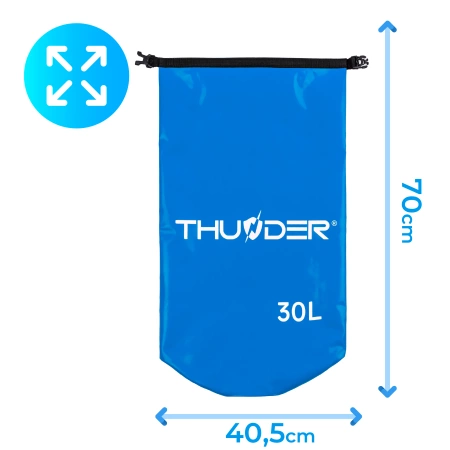 Αδιάβροχη τσάντα 30 L THUNDER μπλε