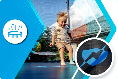 THUNDER INSIDE ULTRA 12FT (366 cm) ΜΠΛΕ τραμπολίνο