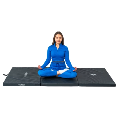 Στρώμα γυμναστικής μαύρο 197x100x5 THUNDER