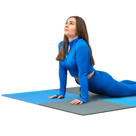 Μπλε-γκρι παζλ άσκησης 60x60x1cm THUNDER