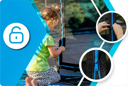 THUNDER INSIDE ULTRA 12FT (366 cm) ΜΠΛΕ τραμπολίνο