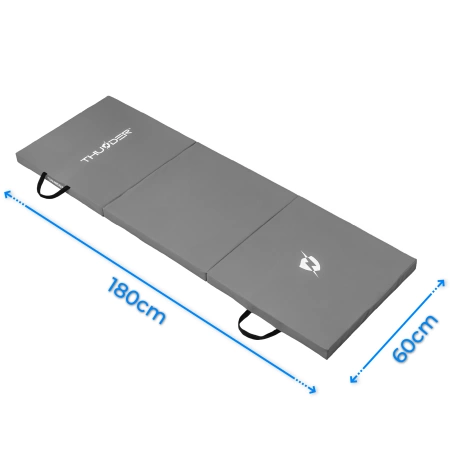 Γυμναστικό χαλί γκρι 180x60x5 THUNDER