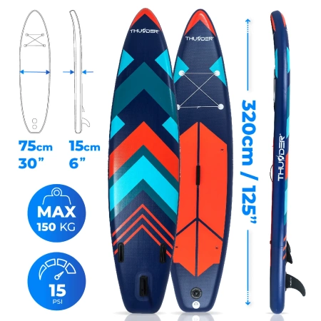 Σανίδα SUP 320cm THUNDER STRIPES