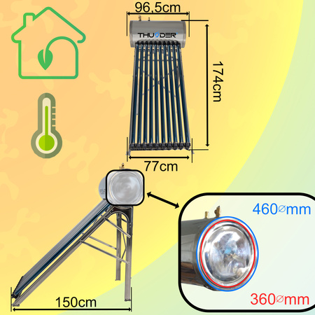 Συλλέκτης πίεσης με δεξαμενή THUNDER 100 L