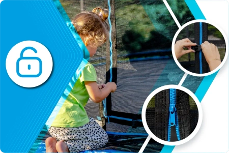 THUNDER INSIDE ULTRA 16FT (488 cm) ΜΠΛΕ τραμπολίνο