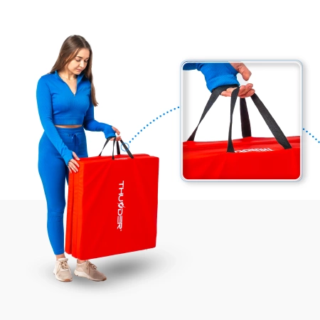 Γυμναστικό χαλί κόκκινο 180x60x5 THUNDER