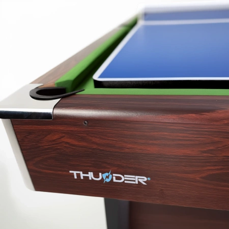 Τραπέζι μπιλιάρδου THUNDER με επικάλυψη cymball/ping pong 7FT - BOLD-BROWN