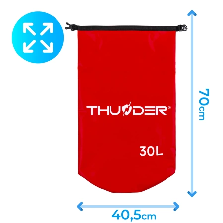 Αδιάβροχη τσάντα 30 L THUNDER κόκκινο