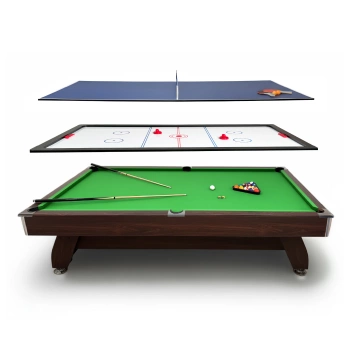 Τραπέζι μπιλιάρδου THUNDER με επικάλυψη cymball/ping pong 7FT - BOLD-BROWN