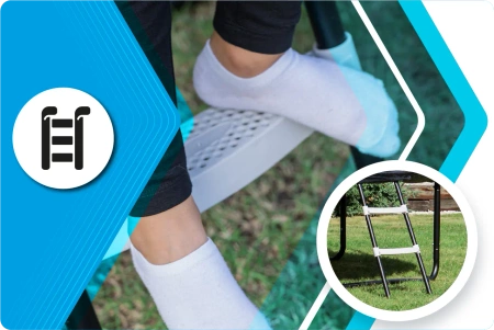 THUNDER INSIDE ELITE 6FT τραμπολίνο (183 cm) ΜΑΥΡΟ