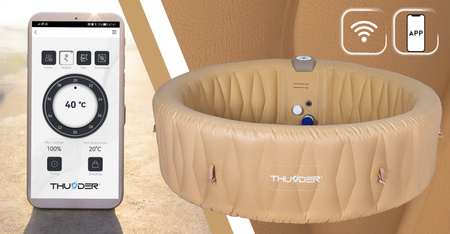 THUNDER LATTE φουσκωτό τζακούζι κήπου