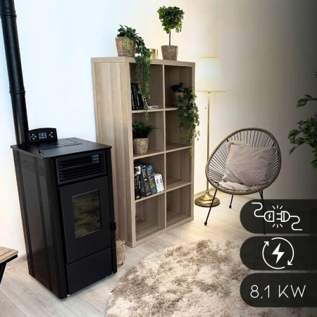 SOPHIA BLACK 8,1 kW κουζίνα pellet