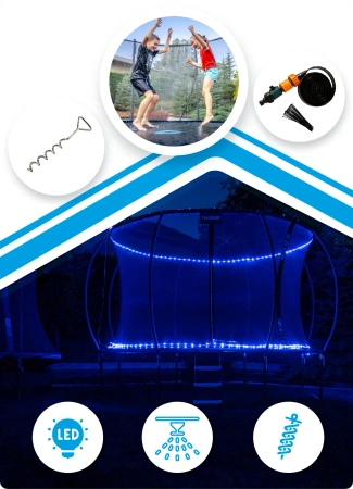 THUNDER INSIDE ULTRA 12FT (366 cm) ΜΠΛΕ τραμπολίνο